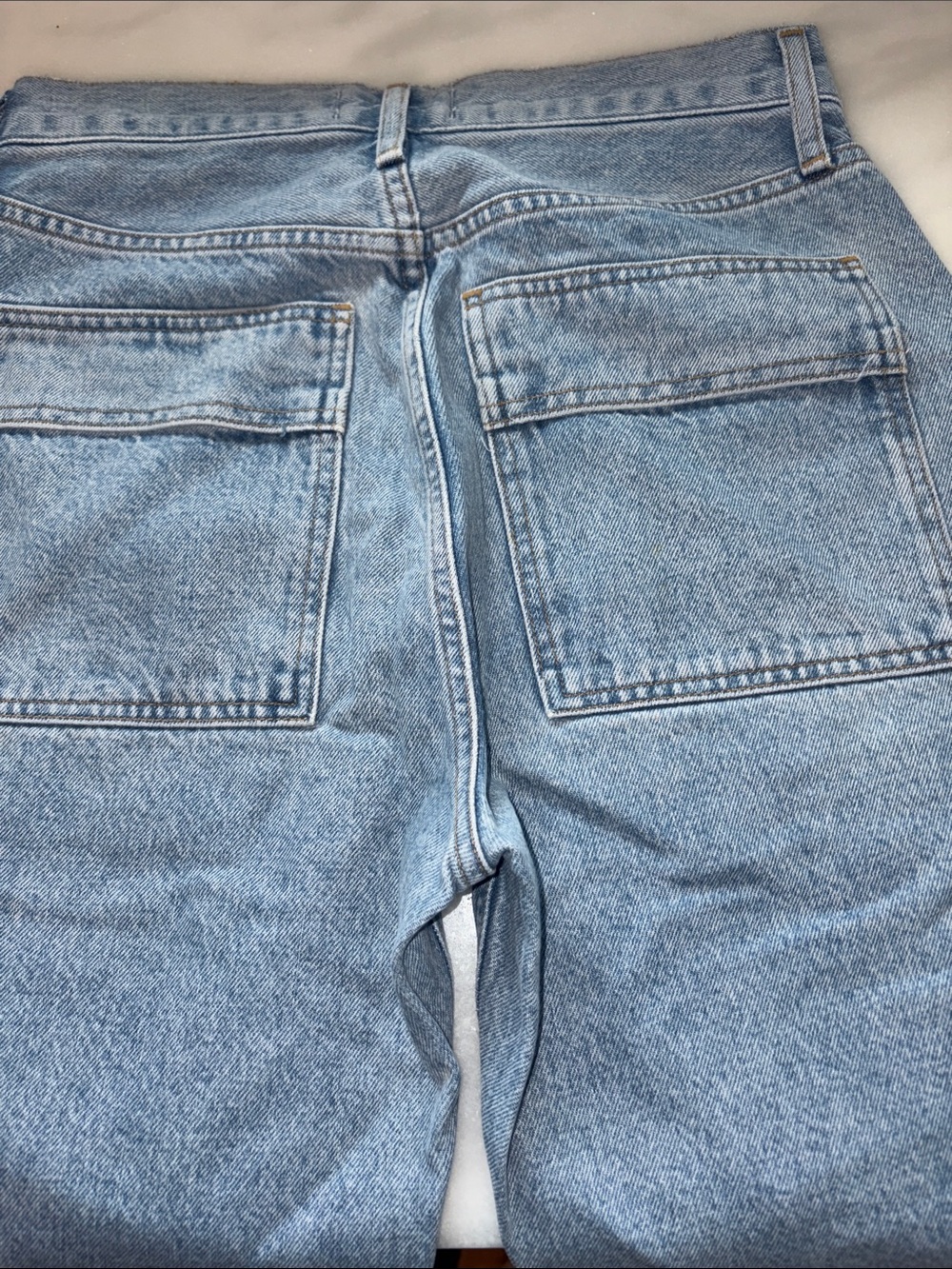 Agolde Cooper Light Blue Panel Seam High-Rise Jeans - Picture 6 of 6
